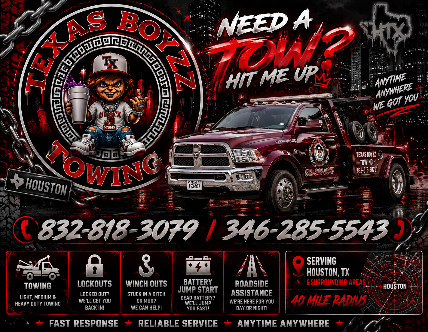 Texas Boyzz Towing Houston towing service